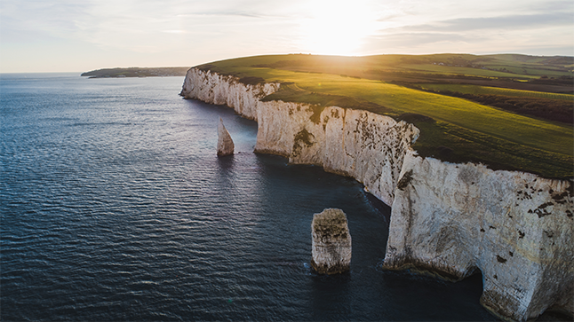 Old Harry Rocks Aerial Photography